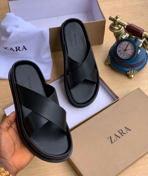 Sandales Noires Zara Élégantes