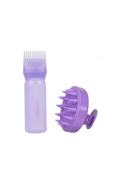 Comb applicator bottle with Scalp massager