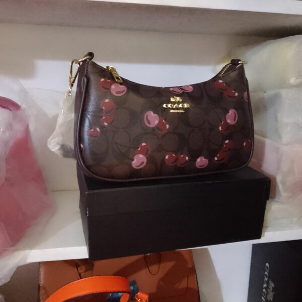 Sac Coach imprimé cerises