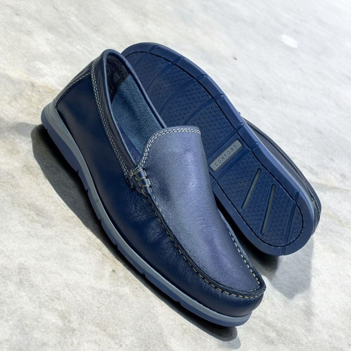 Mocassins en cuir pour hommes