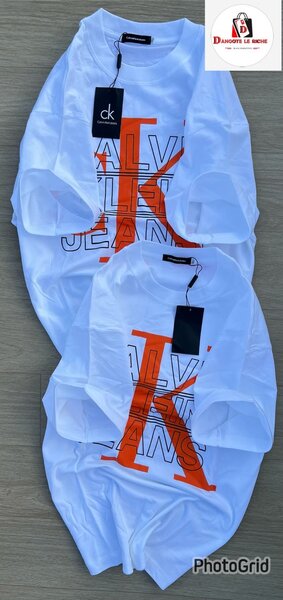 T-shirt blanc imprimé CK