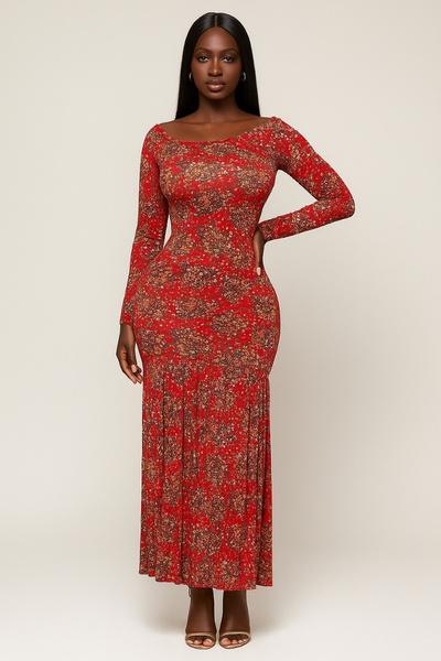 Robe longue moulante