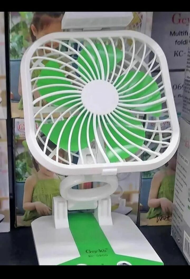 Ventilateur rechargeable muni d'une veilleuse