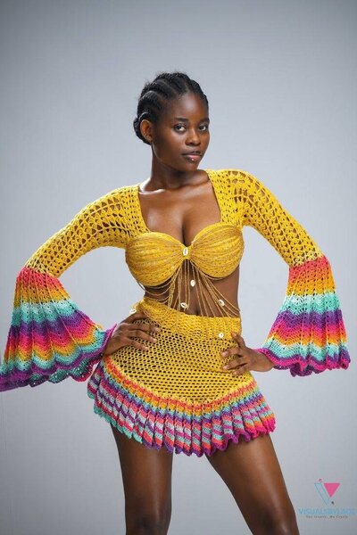 Robe Crochet Colorée