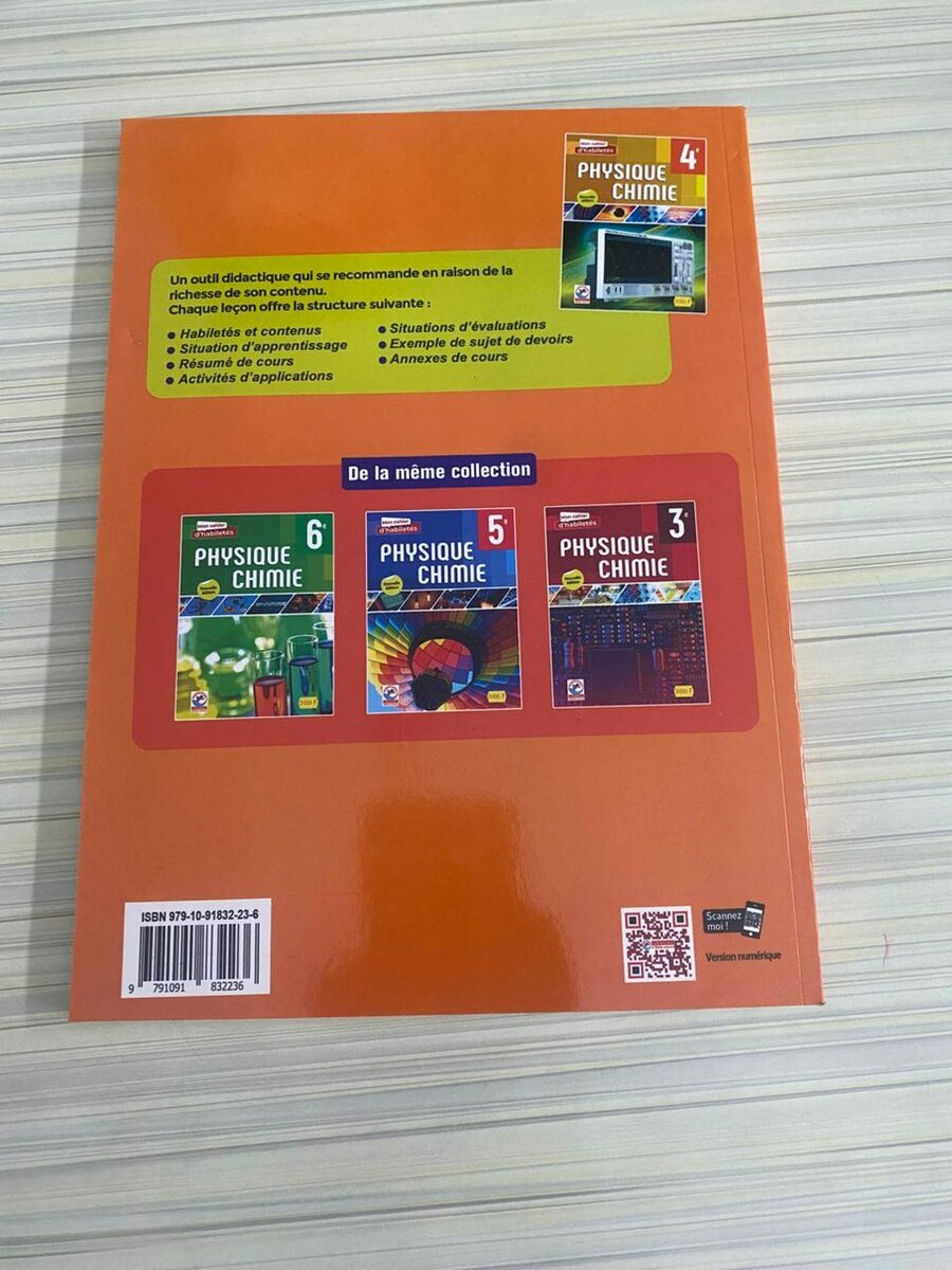 Livre Physique Chimie 4e