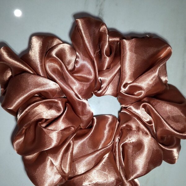 Silk and tissue hijab voloumizer scrunchies