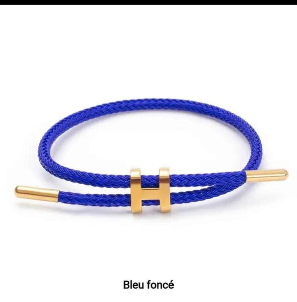 Bracelet Cordon Bleu Foncé