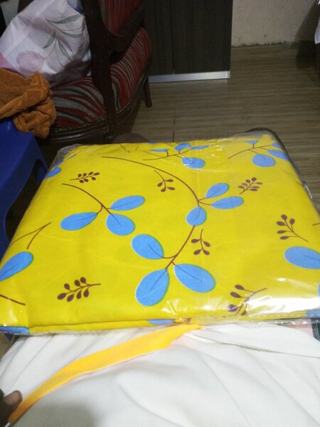 Housse de Couette Jaune à Motifs