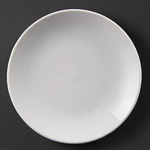 Assiettes blanches en porcelaine