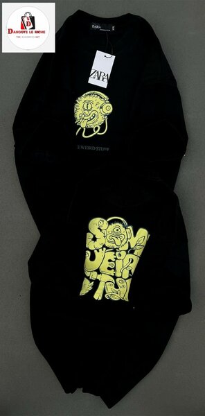 Sweatshirt graphique Zara noir