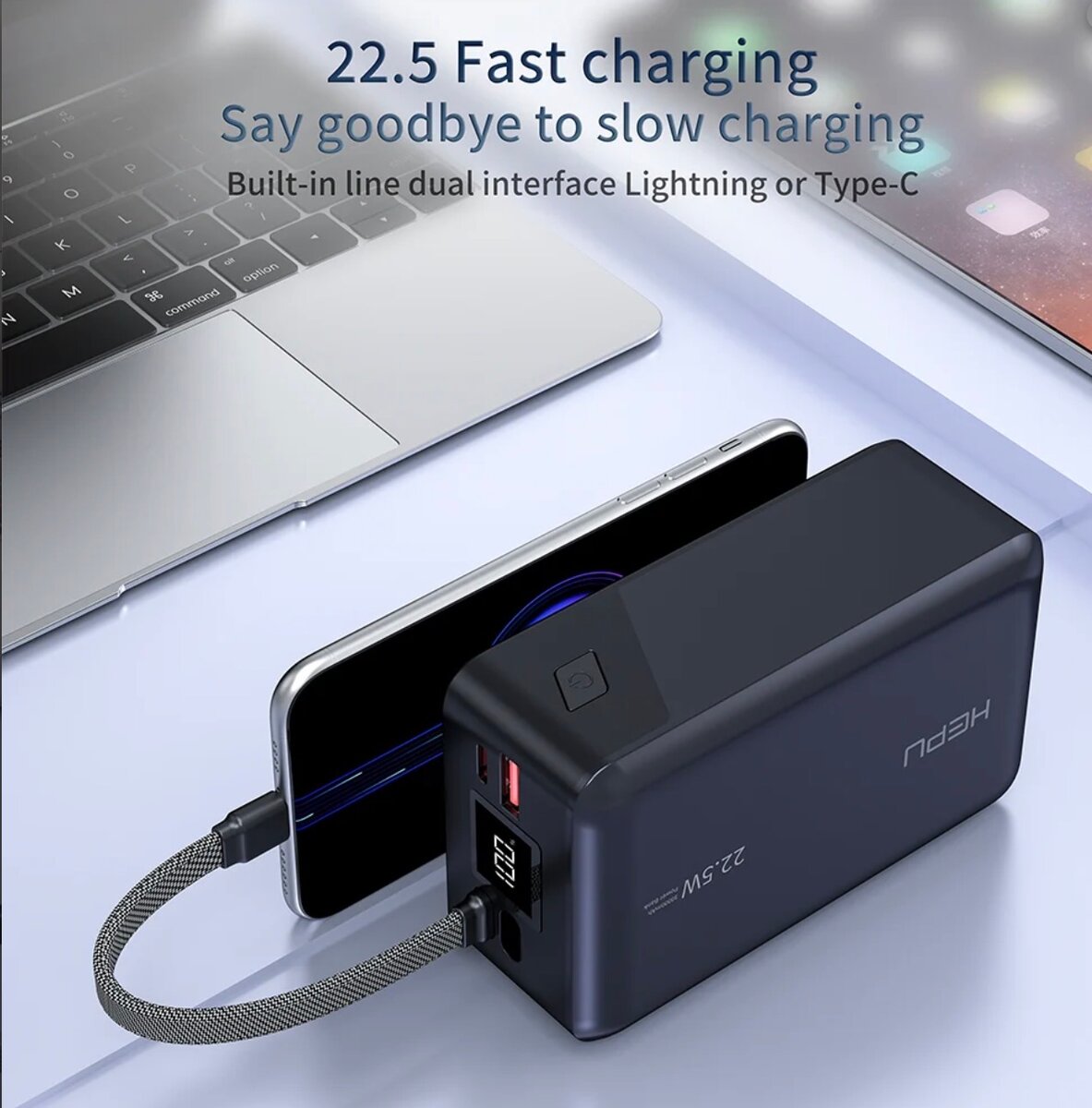 Power Bank HEPU 30000mAh Rapide