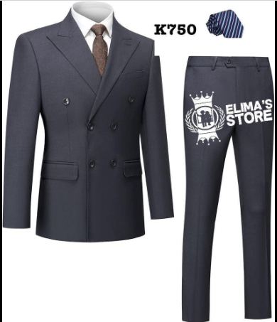 men's gray suit