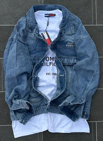 Veste en jean homme tendance