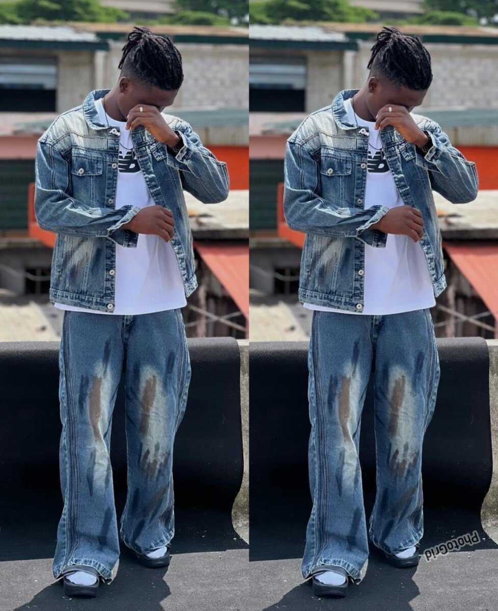 Costume en Jean Décontracté Homme