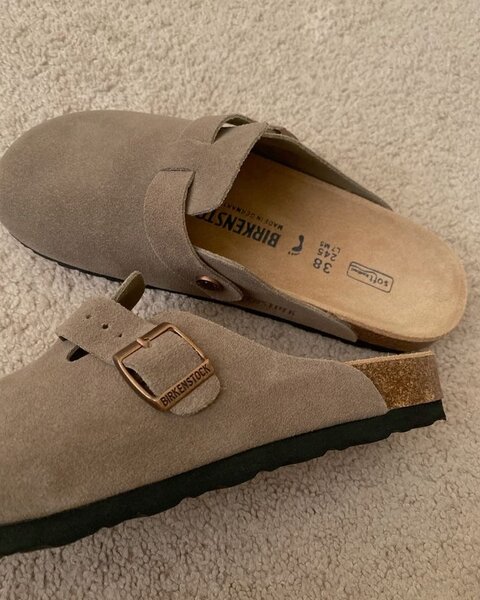 Sabots Birkenstock en daim pour femmes
