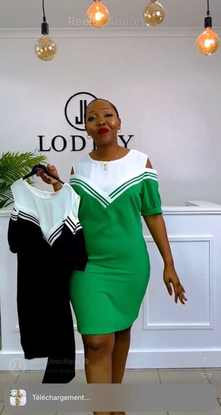 Robe verte élégante pour femmes