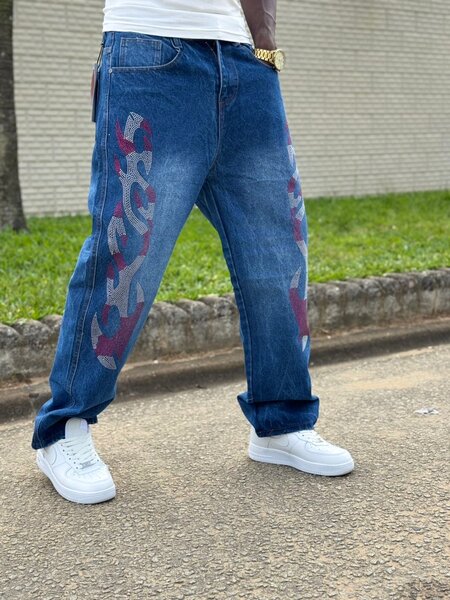 Jean baggy graffiti homme
