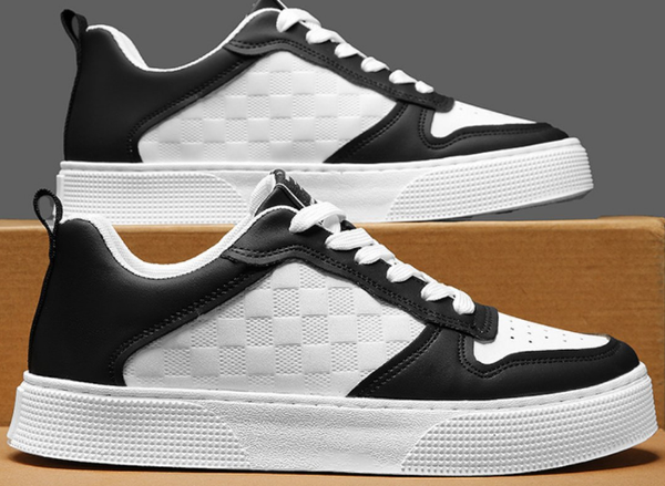 black and white sneakers