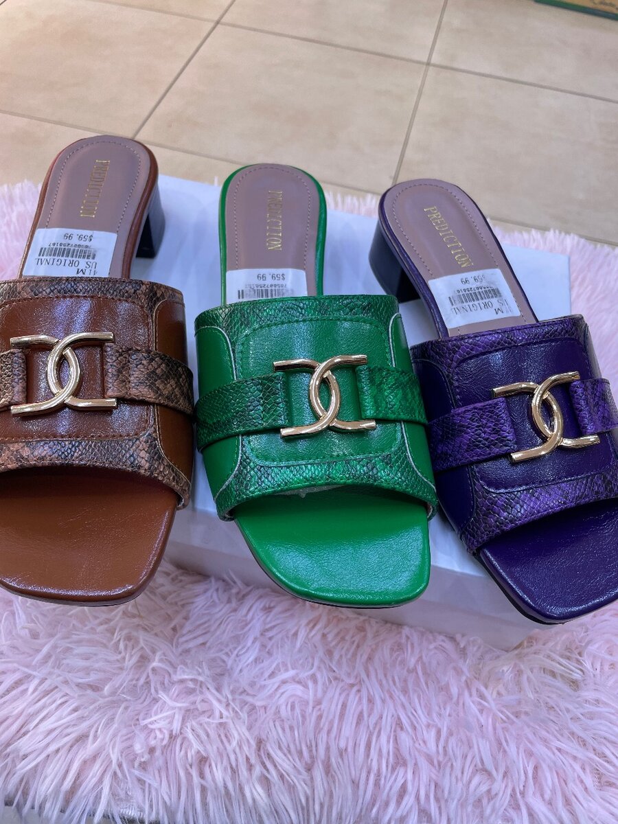 Mules colorées pour femmes