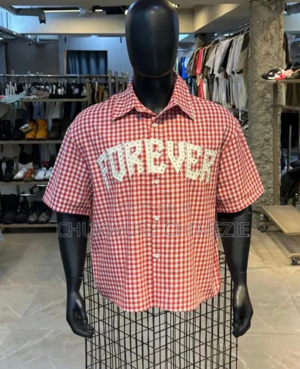 Chemise homme carreaux rouge et blanc