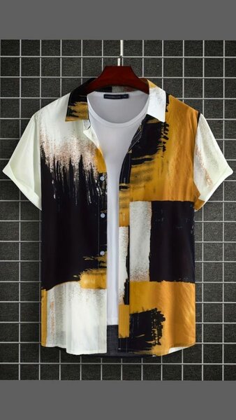 Chemise homme à manches courtes