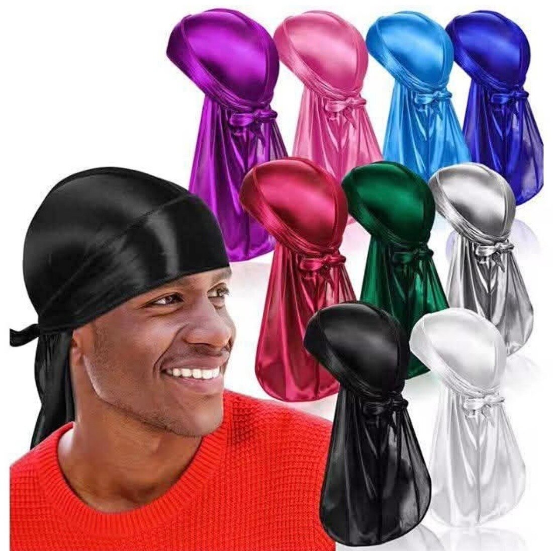 Ensemble Coloré de Durags en Satin
