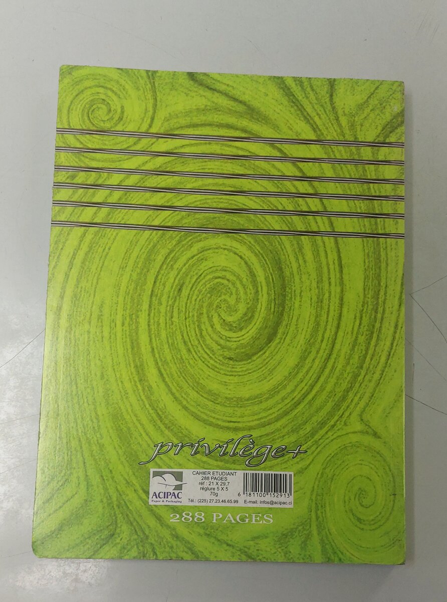 Cahier Étudiant 288 Pages P.C