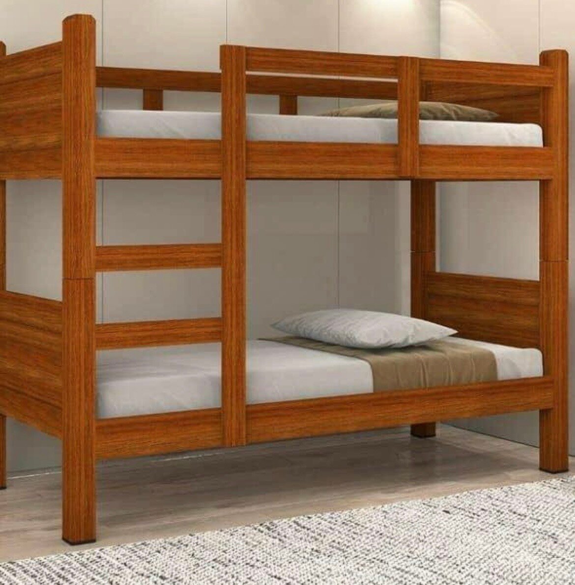 Lit superposé en bois massif