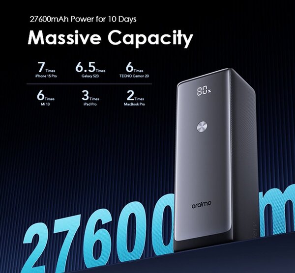 Power Bank 27600mAh 130W