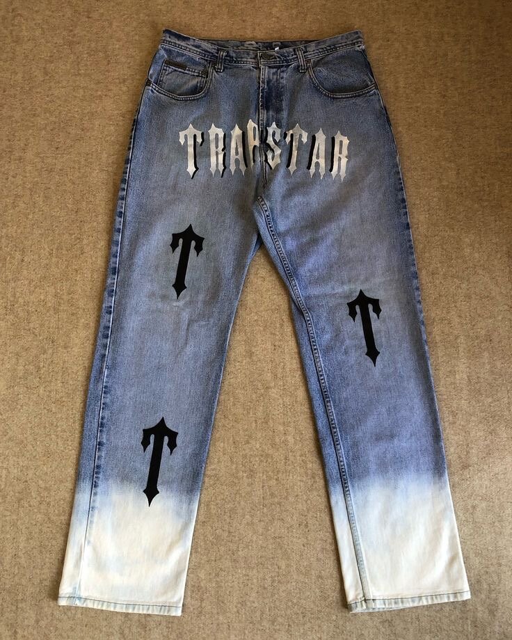 Jeans à l'effet usé "Trapstar"