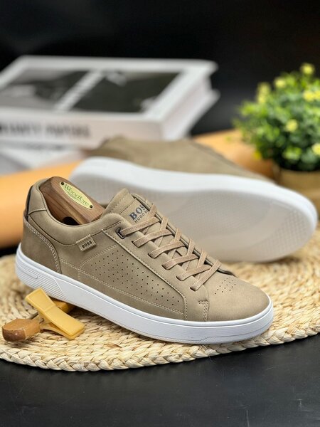 Hugo Boss Beige And White