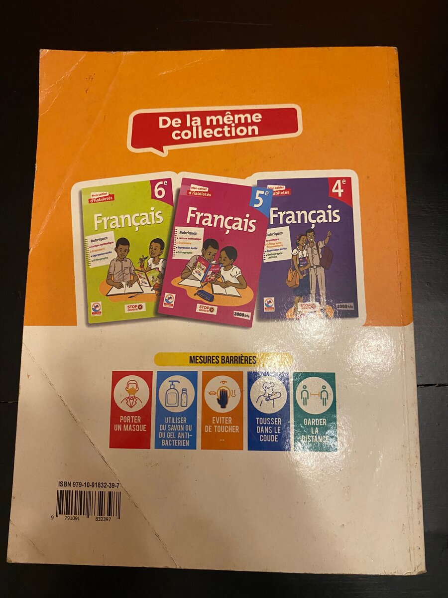 Cahier d'habilités Français 3e
