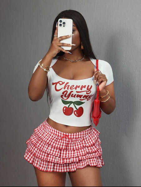 Ensemble Cerise Décontracté