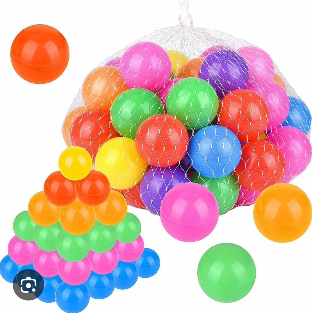 50 Balles de Piscine Colorées