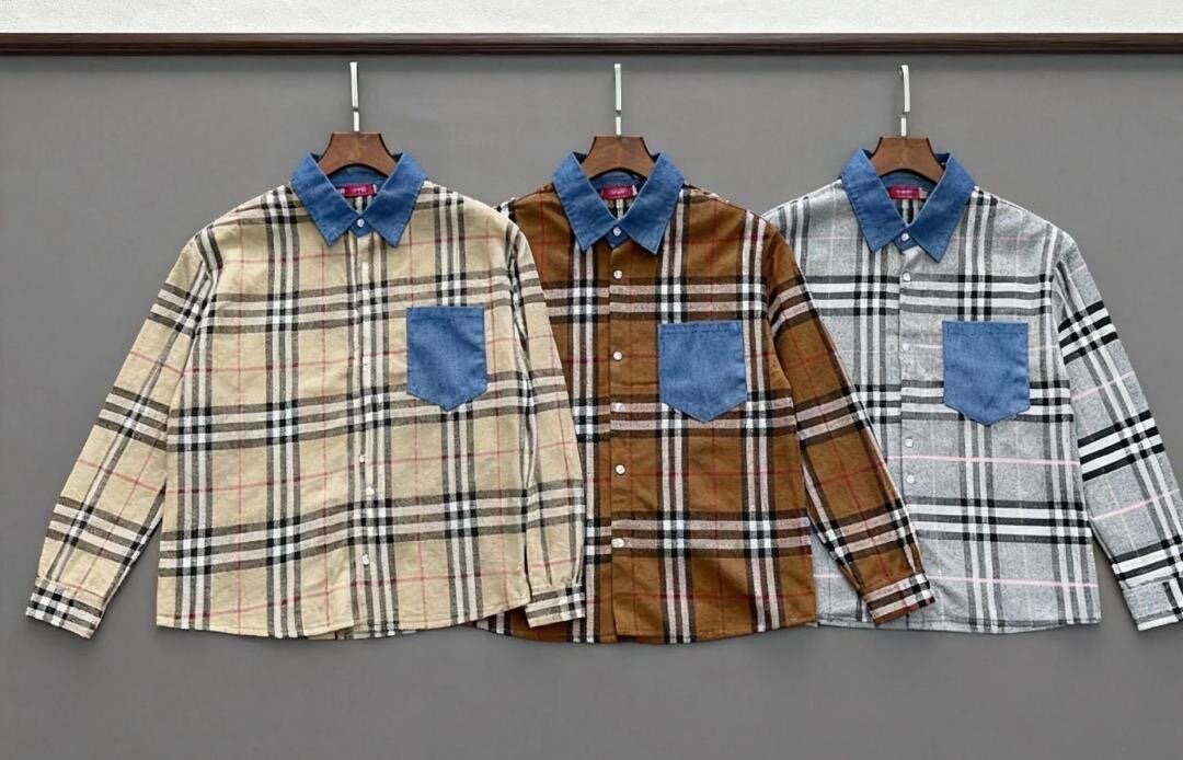 Veste en flanelle carreaux URRBERR pour homme