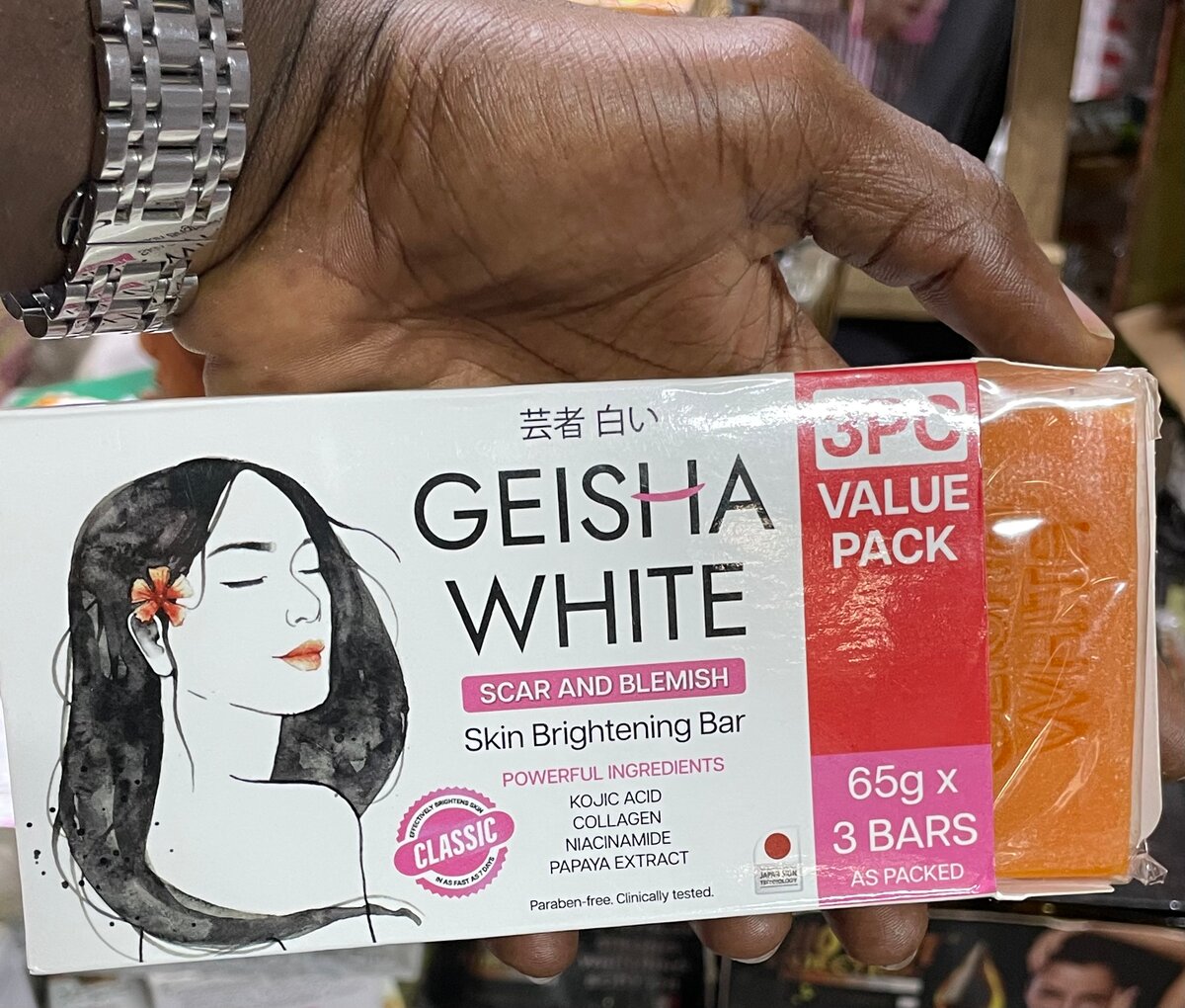 GEISHA WHITE CLASSIC PACK DE 3