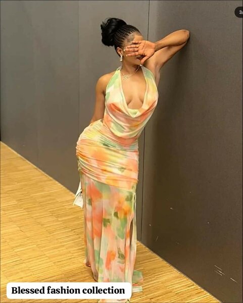 Robe longue fluide élégante