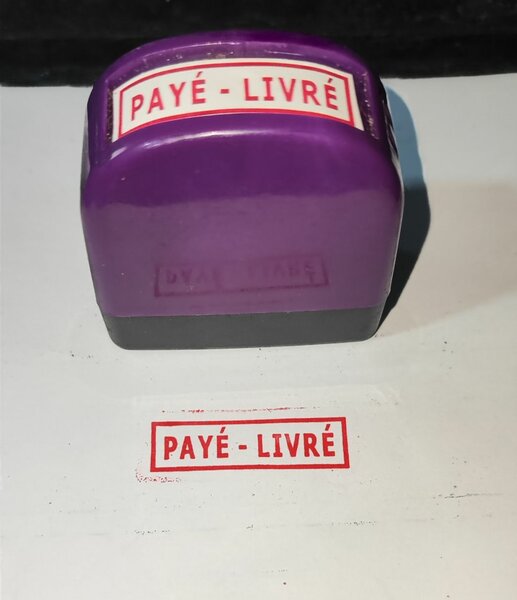 Tampon encreur Payé-Livré
