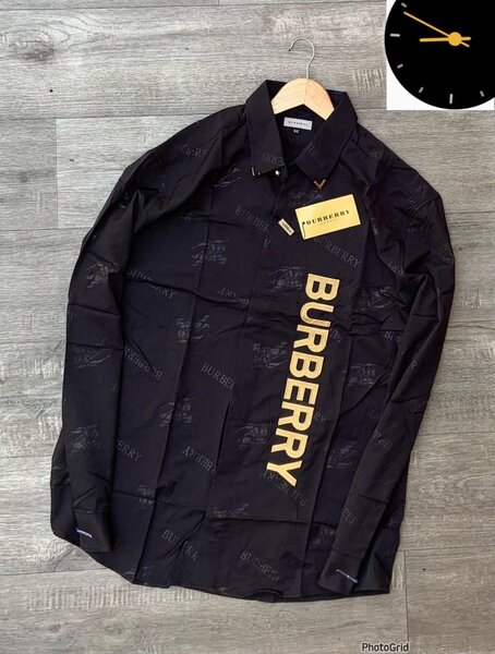 Chemise Burberry pour homme noir