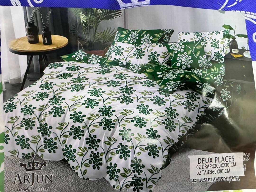 2 draps de 3 places+ 2 taie d'