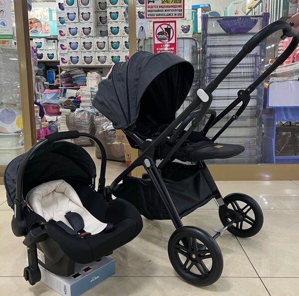 Коляска 2в1 Skillmax K181, серая.