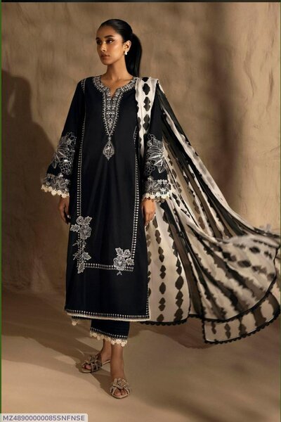 Eid collection women unstitched embroidered dress