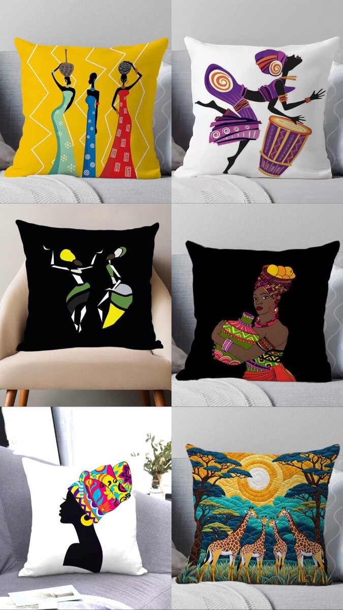 Coussins décoratifs ethniques