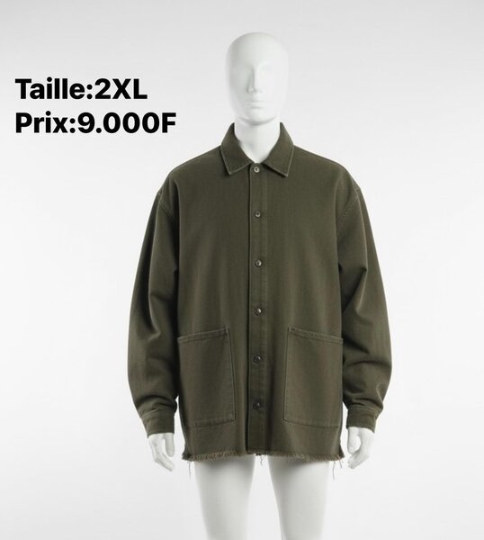 Veste surchemise verte 2XL