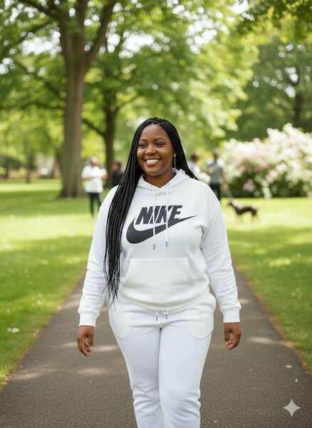 Sweat à Capuche Blanc Femme