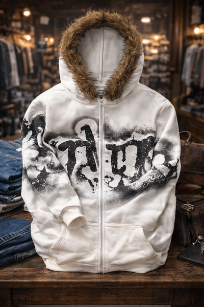 Sweat à capuche avec fourrure