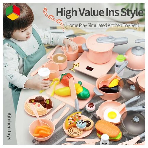 MÉGA ENSEMBLE DINETTE ENFANT 59 PIÈCES AVEC TABLIER OFFERT