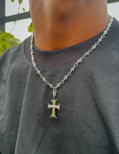 Collier Homme Élegant Argent