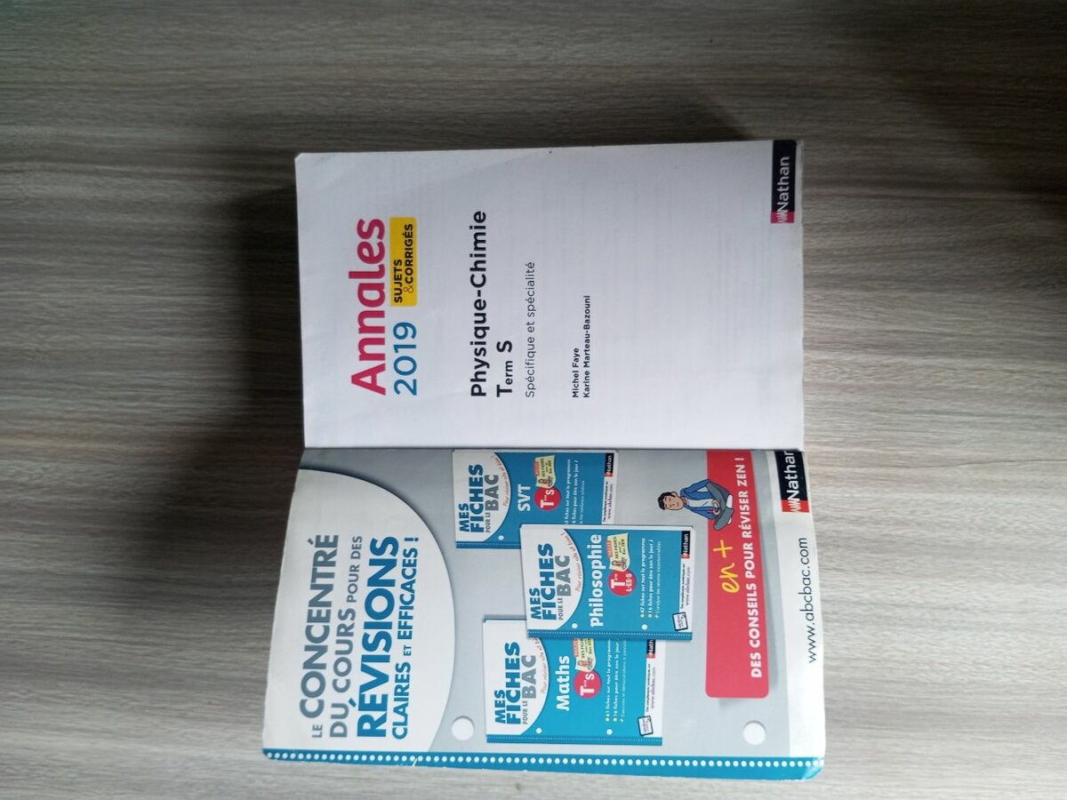 Annales Physique-Chimie BAC 2019