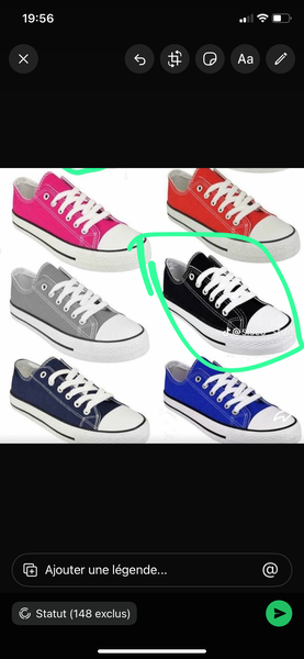 Baskets basses en toile